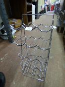 Eighteen Bottle Chromium Wine Rack