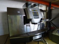 Azkoyen Coffee Machine with Milk Fridge and Heat Cup Warmer