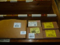 *Five Boxes of Table Leg Brackets and Chest Handles