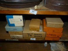 *Ten Boxes of Plastic BUshes Various Sizes