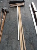 *Four Large Commercial Brush Heads with Shafts