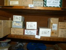 *Eleven Boxes of Cup Hooks, Curtain Hooks, Ielts, Etc