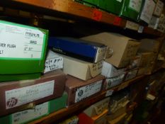 *Seventeen Boxes of polished Brass Lever Bolts