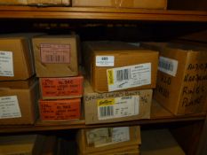 *Eight Boxes Containing Spring Loaded Bolts, Auto Pig Bolts, Etc