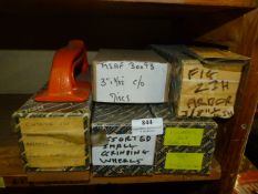 *Five Boxes of Assorted Miniature Grinding Wheels, Arbor, Cutting Disks, Etc