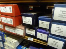 *27 Boxes of Victorian Ball Mortice Knobs Polished Chrome, Brass and Others