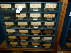 *Component Drawer Containing Metric Taps and Dyes