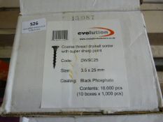 *Case Containing Evolution 3.5x25mm Drywall Screws