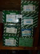 *Seven Boxes of Cup Square Hexagonal Bolts with Nut in Various Sizes