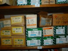 *15 Boxes of Cuphead Square Bolts with Nuts in Various Sizes