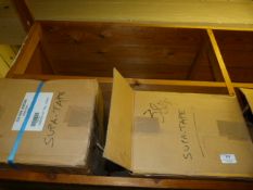 *Four Boxes Containing Super Tape of Assorted Widths