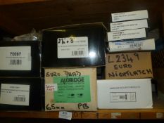 *Ten Boxes of Architectural Mortice Blocks, Euro Sash Lock, Etc