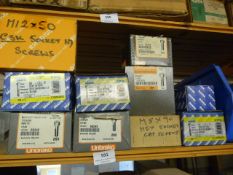 *Approx 16 Boxes of Metric Socket Cap Screws, Etc