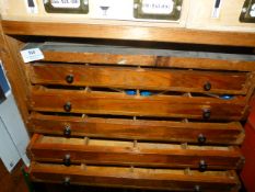*Six Drawer Cabinet Containing Rotary Burrs