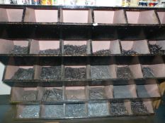 *Large Quantity of Assorted Nails in Pigeon Holes