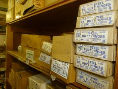 *Thirteen Boxes of Steel and Double Pressed Butt Hinges