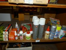 *Assorted Adhesives, Paints, Etc