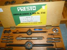 *Presto Circular Stocks and Dies no.374c Set no. 19p