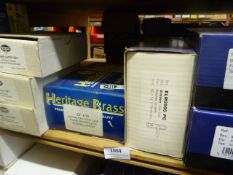 *Eleven Boxes of Heritage Lever Latch Sets in Polished Chrome and Brass