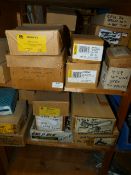 *15 Boxes of Assorted Kurt Patrick and Other Hooks, Brackets, Gate Stops, Etc