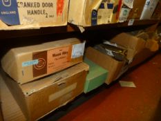 *Five Boxes Containing Aluminium And Polished Brass Architectural Pull Handles