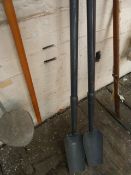 *Two Carter's Long Handled Post Hole Spades