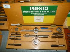 *Presto Circular Stocks and Dies no.374c Set no. 24p