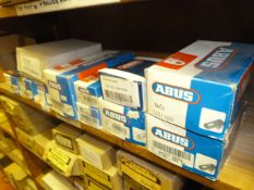 *Eleven Boxes of Abus Hasps and Staples