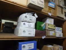 *Ten Boxes of Brass Cabin Hooks, Locking Pivots, Security Bolts, Etc