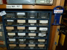 *Multi Drawer Cabinet Containing Assorted Torx and Other Screwdriver and Bit Attachments