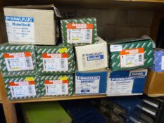 *Twelve Boxes of Masonmate, Rawl Bolts and Other Anchor Bolts Various Sizes