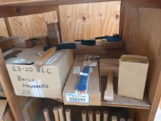 *Assorted Hammers and Mallets, Etc