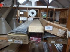 *Four Boxes of Aluminium Carpet Covers in Various Finishes and Widths