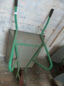 *Galvanised Garden Barrow with Solid Wheel