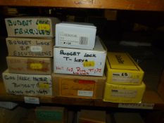 *Nine Boxes of Budget T-Lock Keys, Gas Meter Keys, Etc