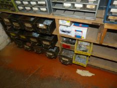*Assorted Steel Drawers Containing Assorted Copper Nails, Staples, Mending Link, Panel Pins, Etc