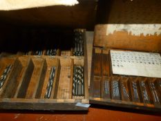 *Two Trays Containing Carbon Drills