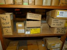 *Eight Boxes Containing Trailer Board Hooks, Plug Bolts, Etc