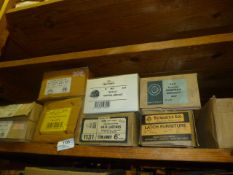 *Seven Boxes of Rings with Handles, Handrail Brackets, Etc