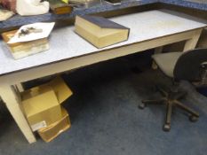 *Vintage Formica Topped Table on Four Square Tapered Legs