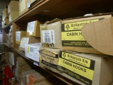 *Nine Boxes of Cabin Hooks of Various Sizes