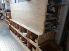 *Quantity Timber Pigeon Holes Which Includes, Large Quantity of Hooks and Bands, T-Hinges, Etc