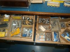 *Contents of Two Drawer Including Various Picador Chucks, Polishing Attachments, Etc