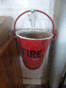 *Galvanised Fire Bucket with Bracket