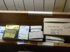 *Nine Boxes of Assorted Concealed and Invisible Hinges, Etc