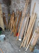 *Quantity of Assorted Brush and Other Wood Shafts