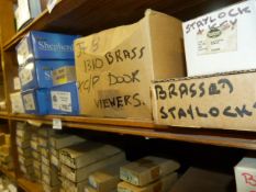 *Ten Boxes of Shepherds and Other Cabin Hooks, Stay Locks and Keys, Etc