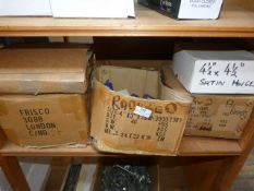 *Four Boxes of Assorted Hinges