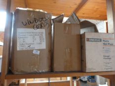 *Five Boxes of Assorted Wall Plugs