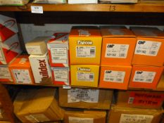 *13 Boxes of Assorted Spit, Evolution and Other Fixings